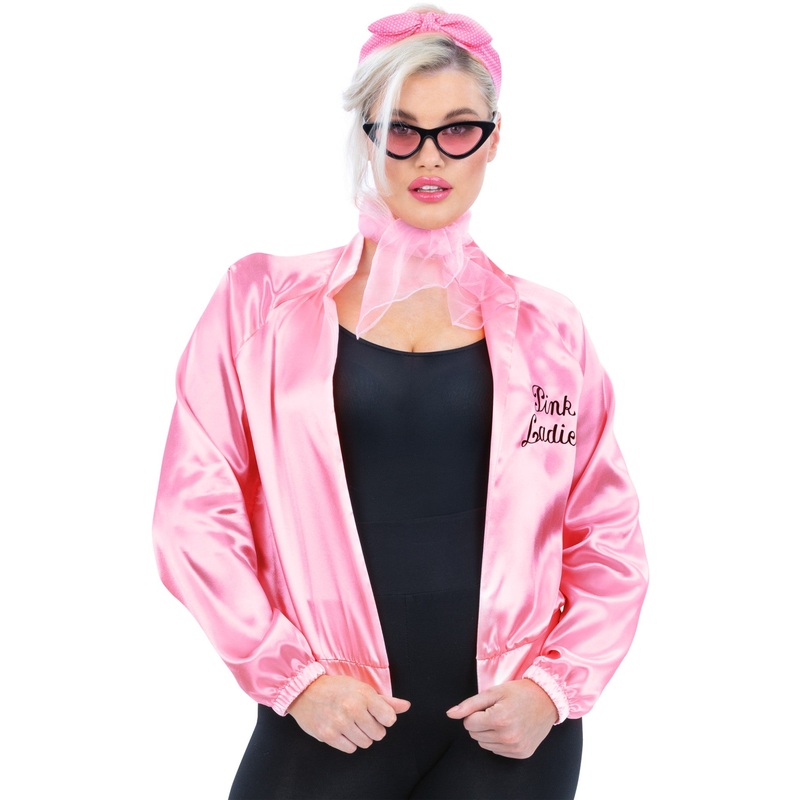 Grease Pink Ladies Jacket with Accessories