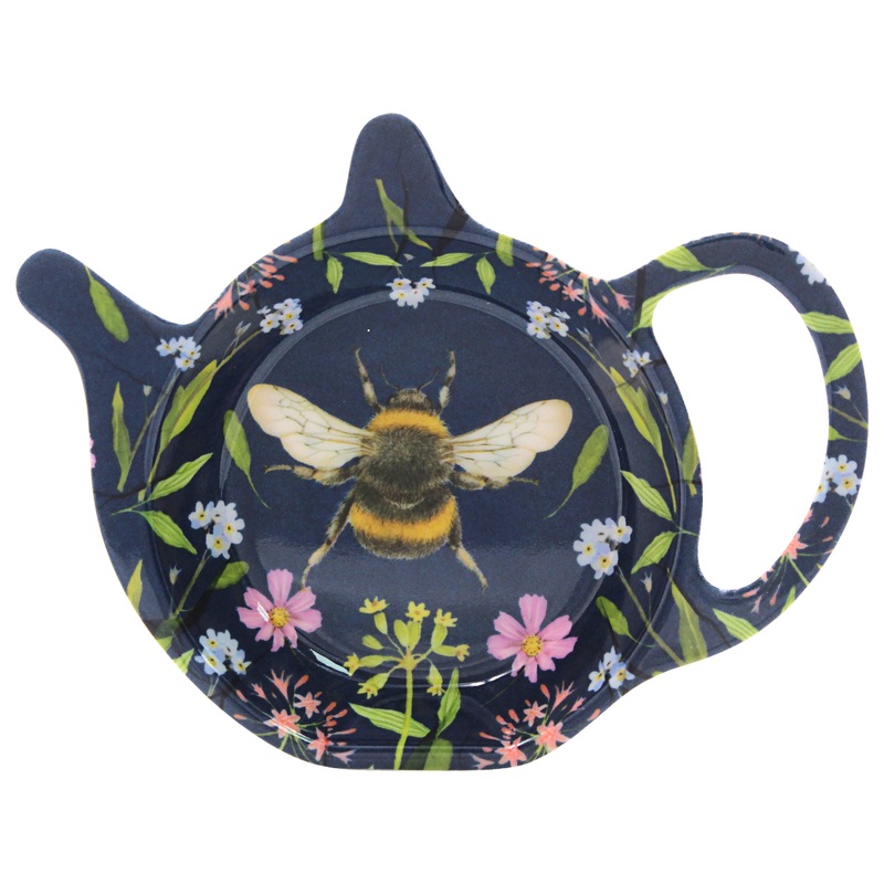 Bee Teabag Tidy|Sage Green|Dark Blue