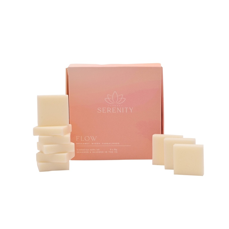 Serenity Flow Set of 9 Wax Melts Bergamot, Myrrh & Sandalwood