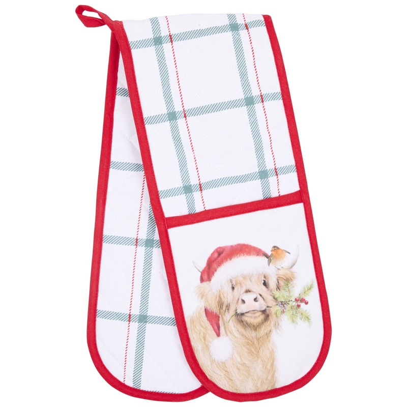Clover the Highland Cow Oven Gloves