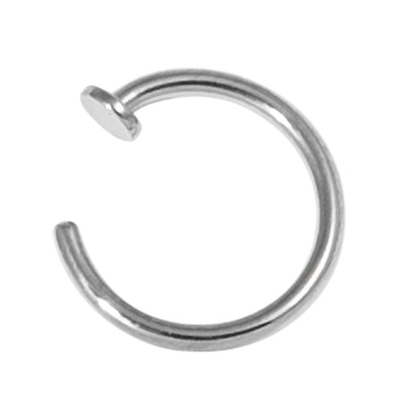 Steel Open Nose Ring|0.8mm, 6mm|0.8mm, 7mm|0.8mm, 8mm|0.8mm, 9mm|0.8mm, 10mm|1.0mm, 6mm|1.0mm, 7mm|1.0mm, 8mm|1.0mm, 9mm|1.0mm, 10mm|1.2mm, 6mm|1.2mm, 7mm|1.2mm, 8mm|1.2mm, 9mm|1.2mm, 10mm|1.6mm, 8mm|1.6mm, 9mm