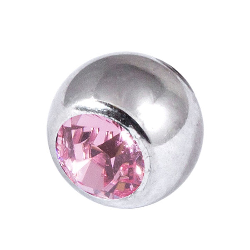 Steel Threaded Jewelled Balls 1.6x4mm