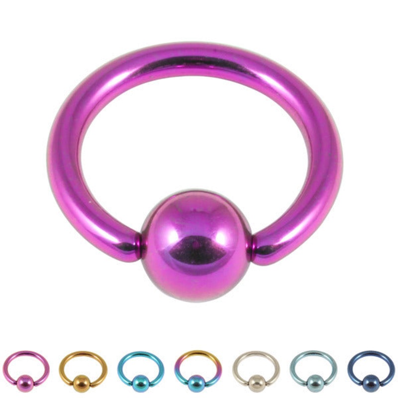 Titanium BCR with Titanium Ball 1.2mm gauge