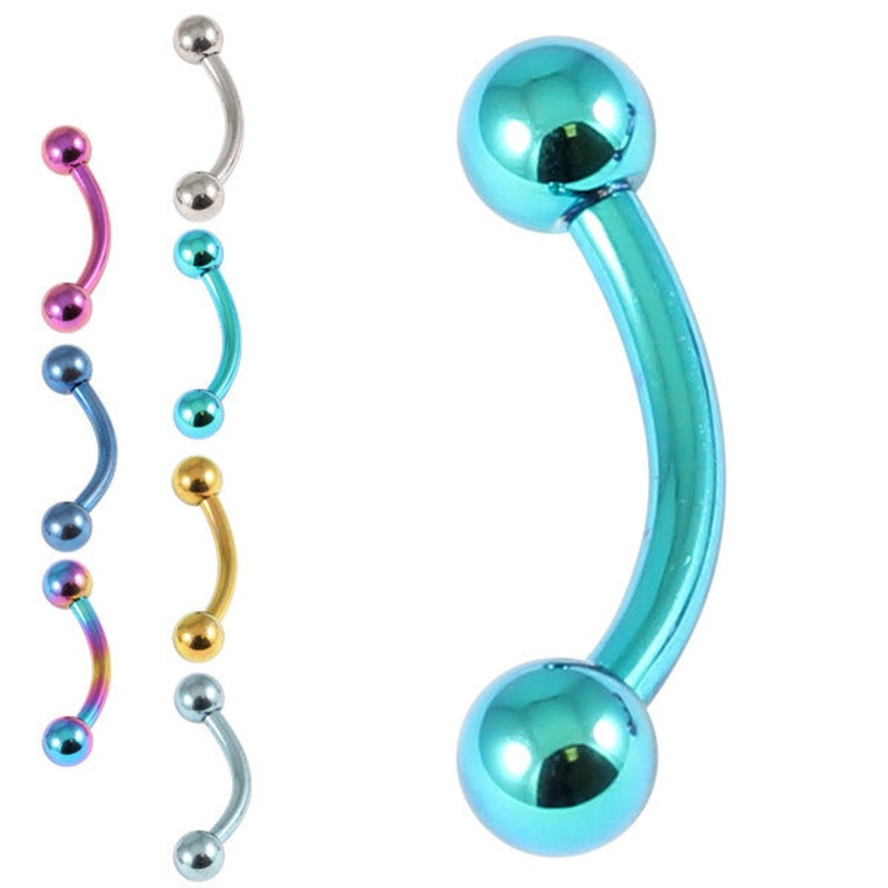 Titanium Micro Curved Barbell 1.2mm