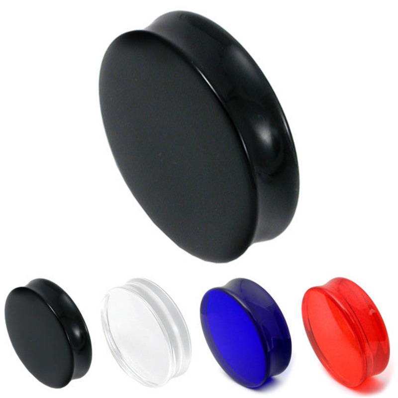 Acrylic Mega Plug|26mm, Clear|28mm, Clear|30mm, Clear|34mm, Clear|36mm, Clear|36mm, Red|38mm, Blue|38mm, Clear|38mm, Red|40mm, Clear|40mm, Red|42mm, Blue|42mm, Red|44mm, Black|44mm, Blue|44mm, Clear|44mm, Red|46mm, Blue|46mm, Clear|46mm, Red|48mm, Black|4