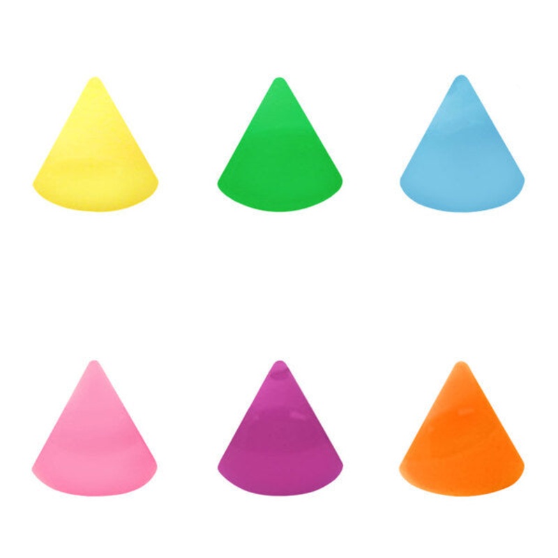 Acrylic Neon Cones|6 colours|3mm