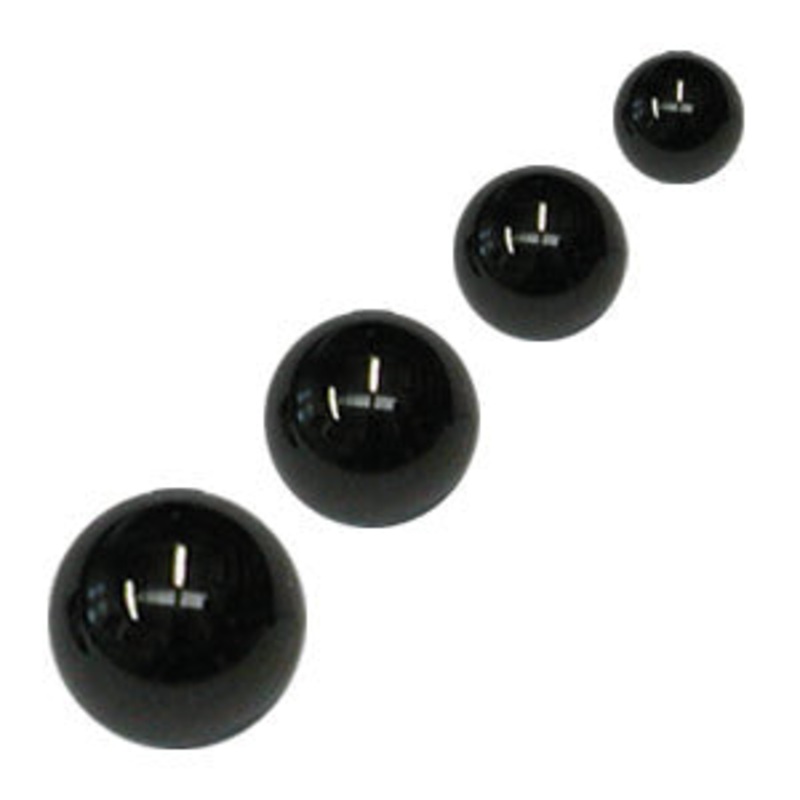 Black Titanium Threaded Balls|1.2mm, 3mm|1.6mm, 4mm|1.6mm, 5mm|1.6mm, 6mm