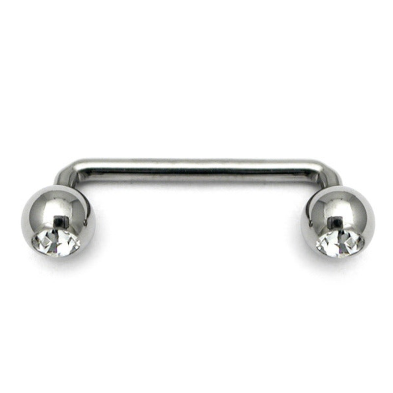 Titanium Jewelled Surface Barbell