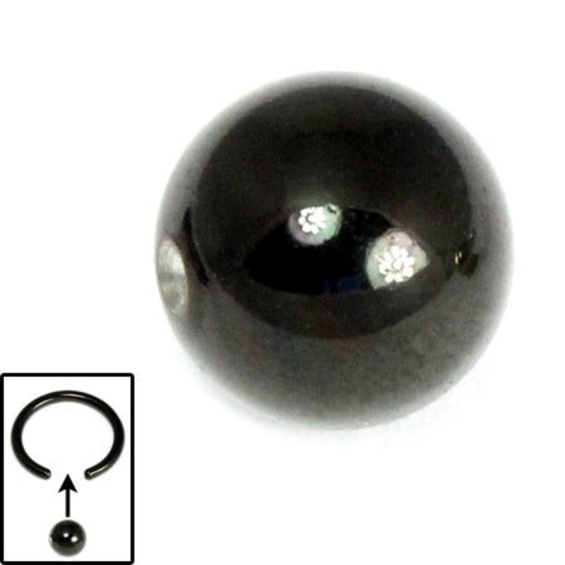 Black Steel Clip in Balls|4mm|5mm