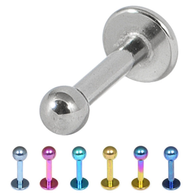 Titanium Labrets 1.6mm|1.6mm, 6mm, (4mm) Blue|1.6mm, 6mm, (4mm) Gold|1.6mm, 6mm, (4mm) Ice blue|1.6mm, 6mm, (4mm) Mirror polish|1.6mm, 6mm, (4mm) Purple|1.6mm, 7mm, (4mm) Mirror polish|1.6mm, 8mm, (4mm) Blue|1.6mm, 8mm, (4mm) Gold|1.6mm, 8mm, (4mm) Ice bl