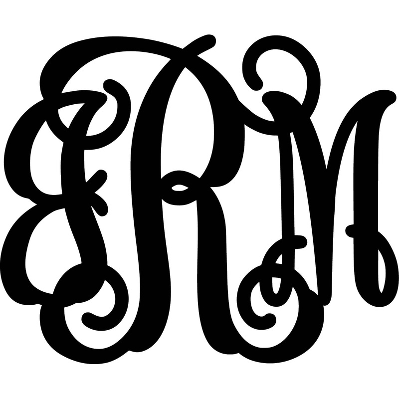 TTP  3 Letter Monogram|1/4" Birch Unfinished|16"|10"|5"|Custom Size