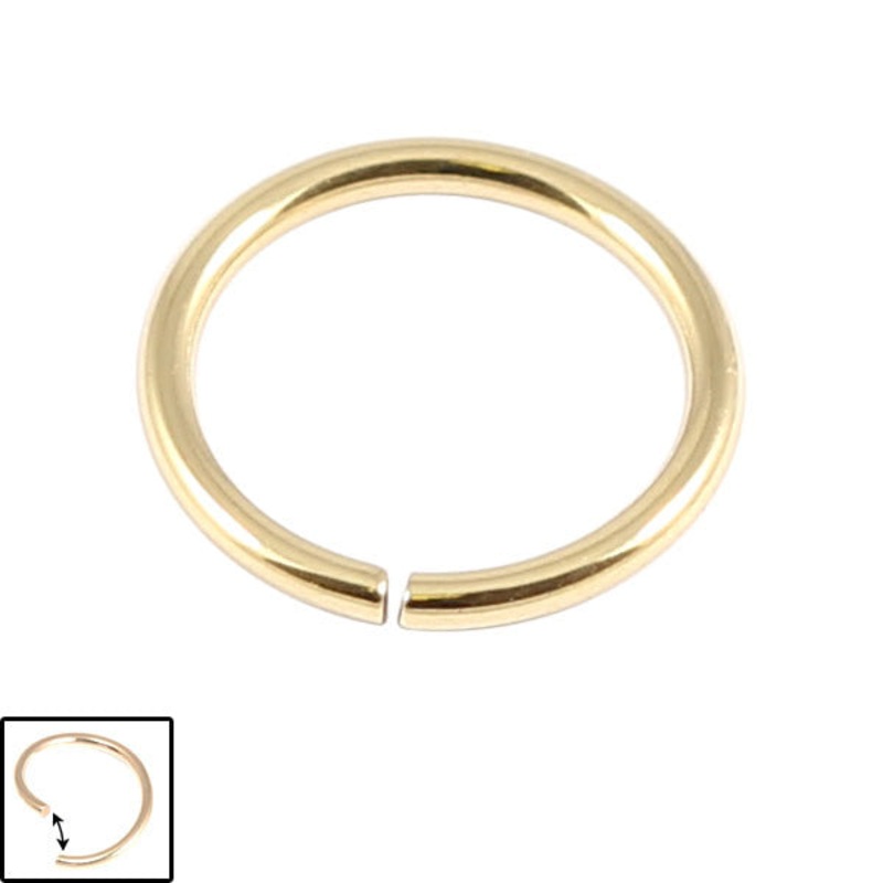 Zircon Steel Continuous Twist Rings (Gold colour) (Seamless Ring)