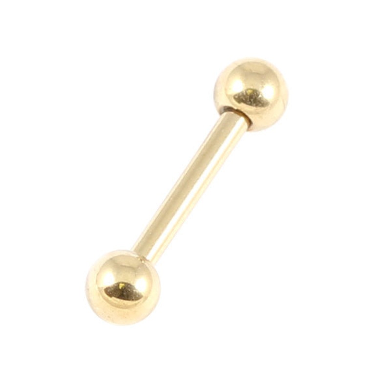 Zircon Steel Micro Barbells 1.2mm (Gold colour)