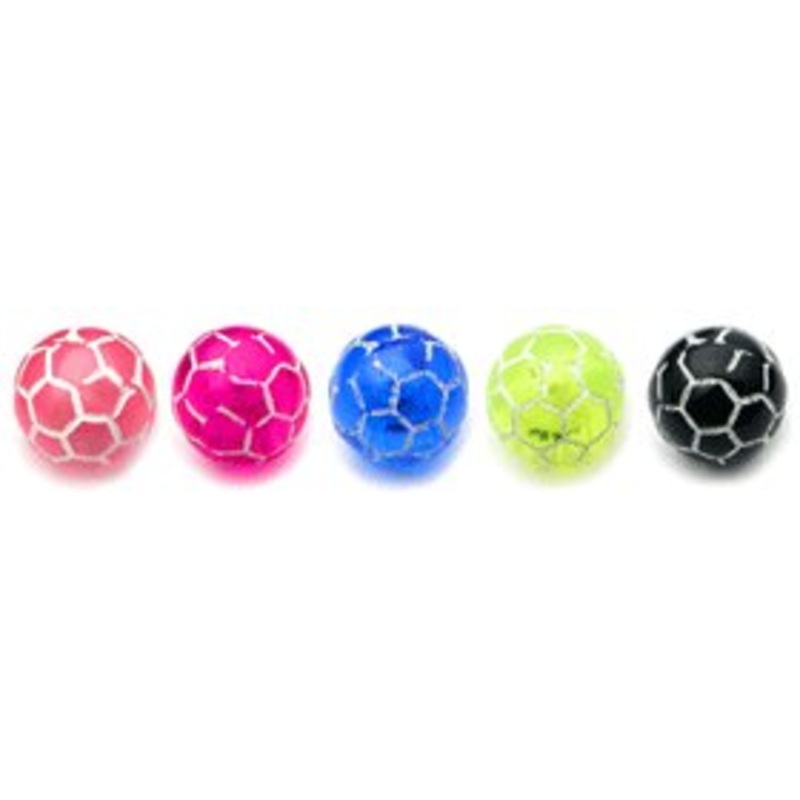 Acrylic Soccer Ball|1.6mm, 5mm, Pack of all 5 shown|1.6mm, 6mm, Pack of all 5 shown