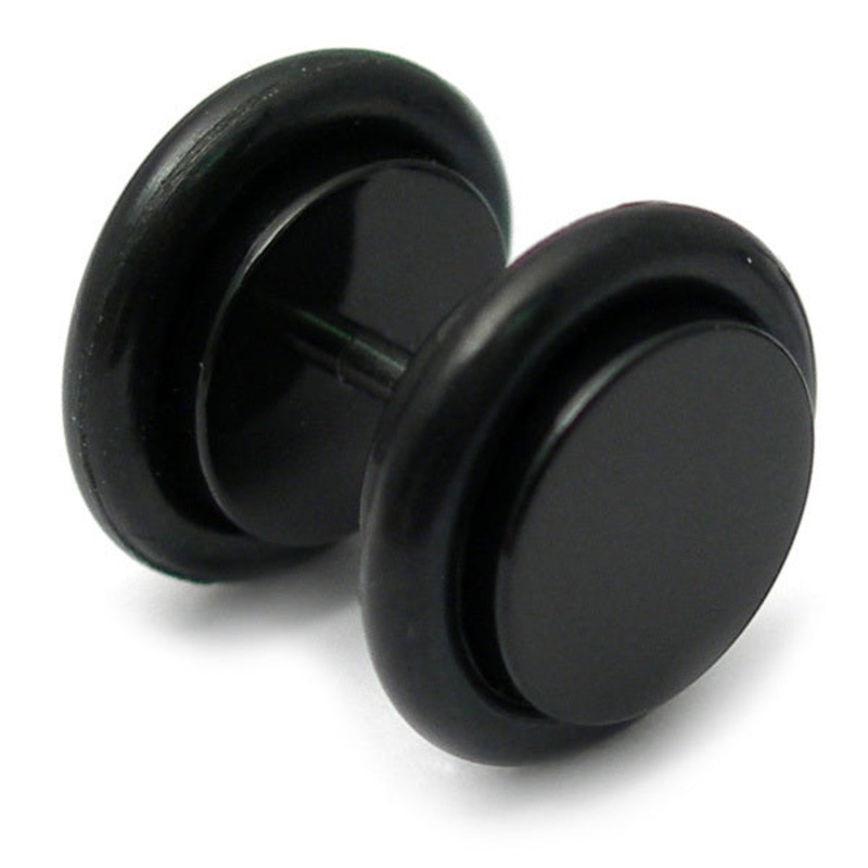 Acrylic Fake Plugs|1.2mm, 5mm, 4mm, Black|1.2mm, 5mm, 4mm, White|1.2mm, 5mm, 6mm, Black|1.2mm, 5mm, 6mm, White|1.2mm, 5mm, 8mm, Black|1.2mm, 5mm, 8mm, White