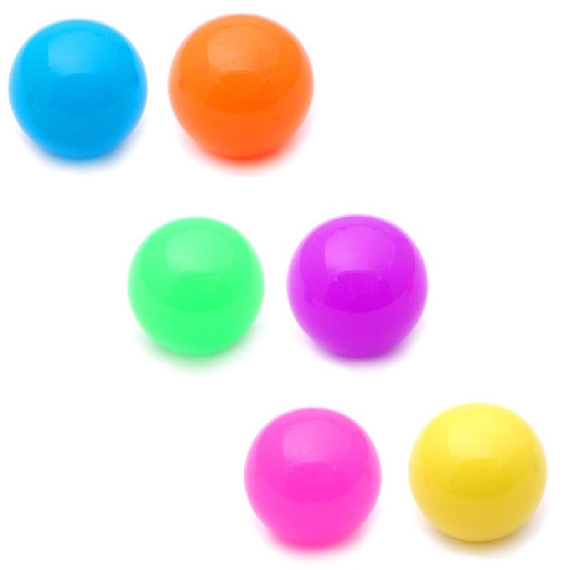 Acrylic Neon Balls|1.2mm, 3mm, Pack of all 6 colours shown|1.6mm, 5mm, Pack of all 6 colours shown|1.6mm, 6mm, Pack of all 6 colours shown