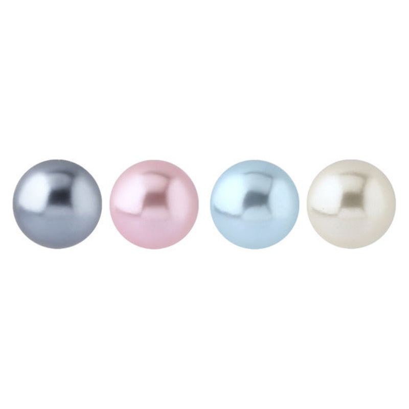 Acrylic Pearl Balls|1.6mm, 5mm, Pack of all 4 shown|1.6mm, 6mm, Pack of all 4 shown