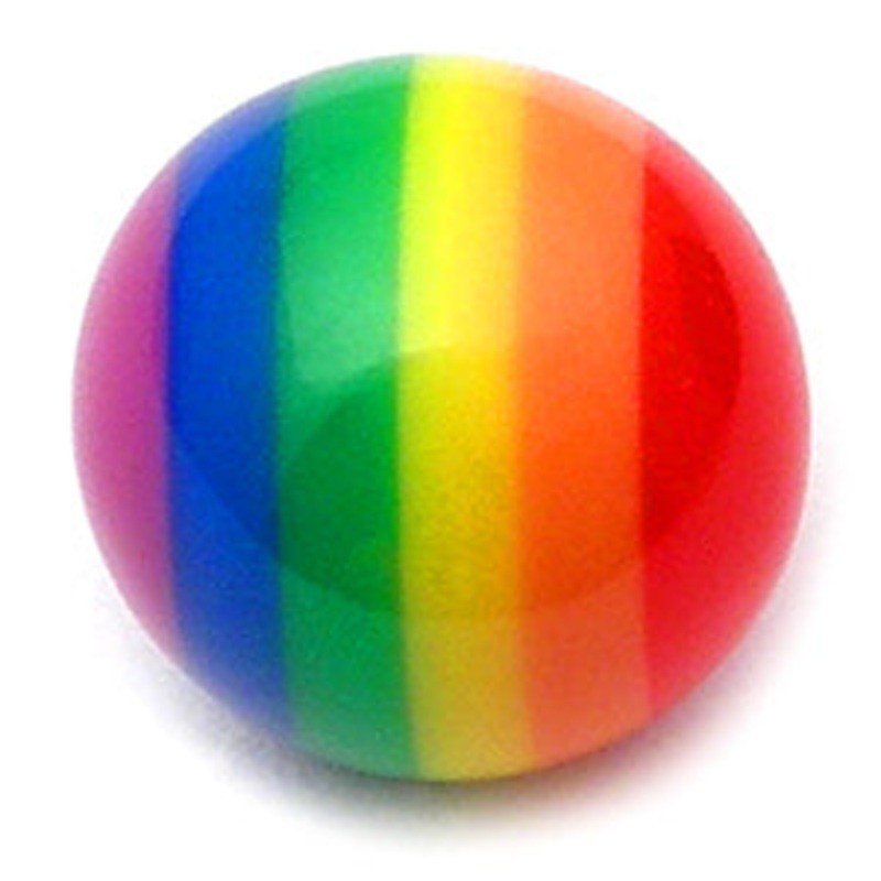 Acrylic Rainbow Balls|1.2mm, 3mm|1.6mm, 5mm|1.6mm, 6mm