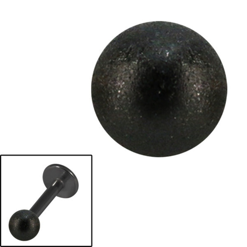 Black Steel Threaded Shimmer Balls 1.6mm
