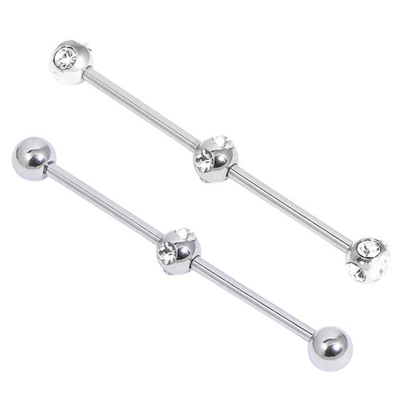 Steel Mid Bar Multi-Gem Industrial Scaffold Barbells IND51