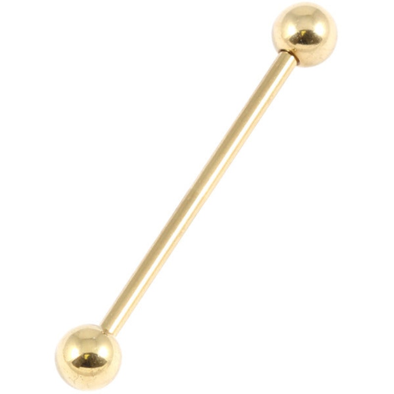 Zircon Titanium Industrial Scaffold Barbell (Gold colour)