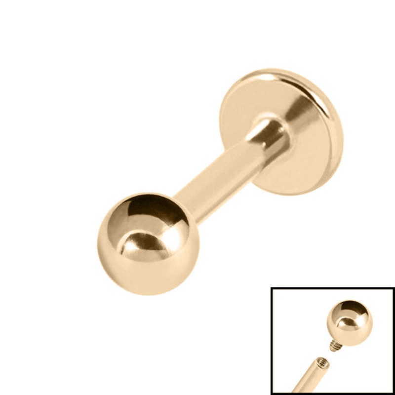Zircon Titanium Internally Threaded Labrets 1.2mm