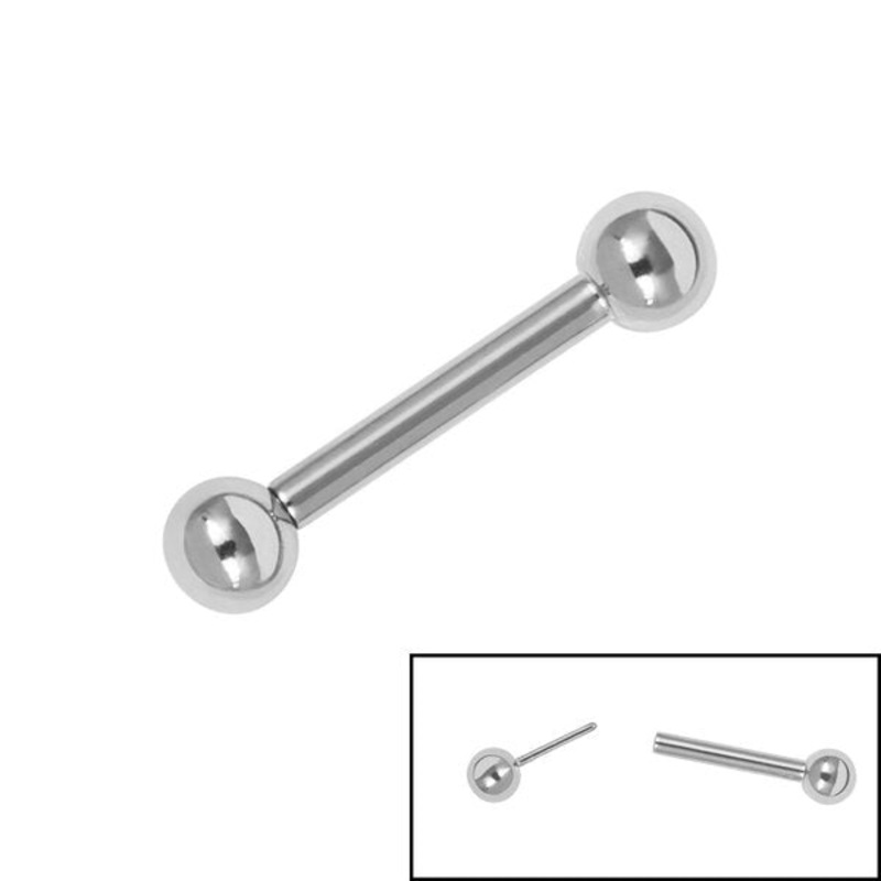 Titanium Threadless Micro Barbell 1.2mm