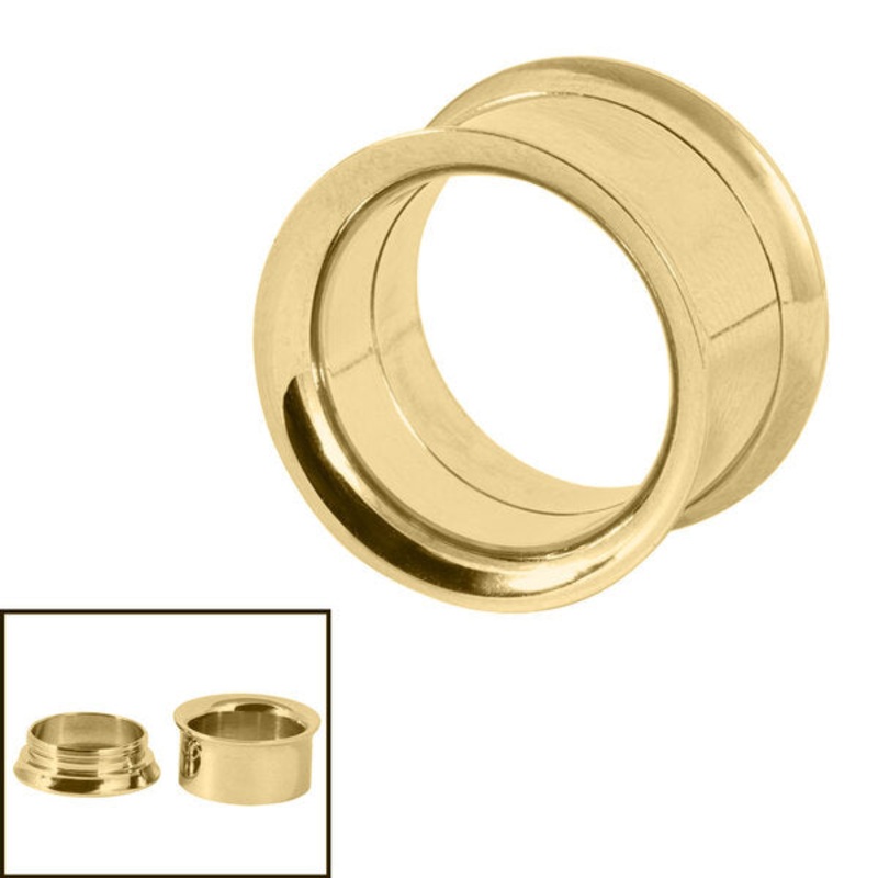 Gold Steel Internal Thread Double Flared Eyelet