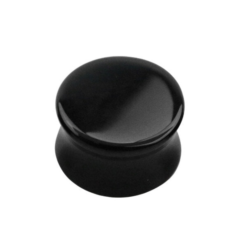 Black Onyx Stone Double Flared Tapered Plug