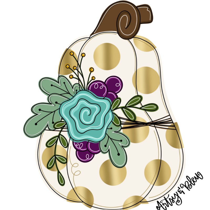 ABL Floral Pumpkin 1|Default Title