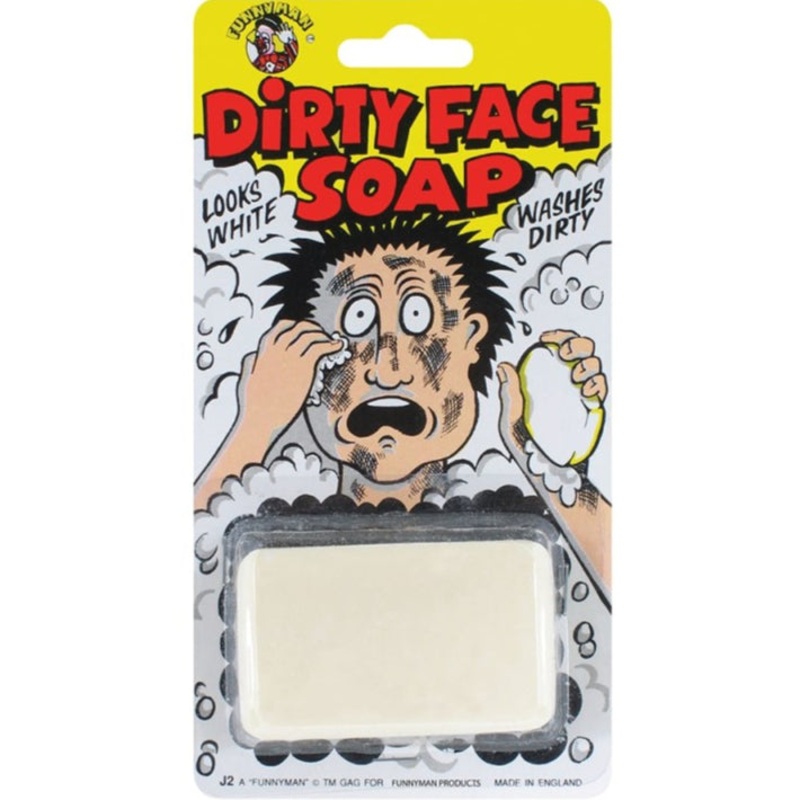 Dirty Face Soap - Looks white, washes black!
