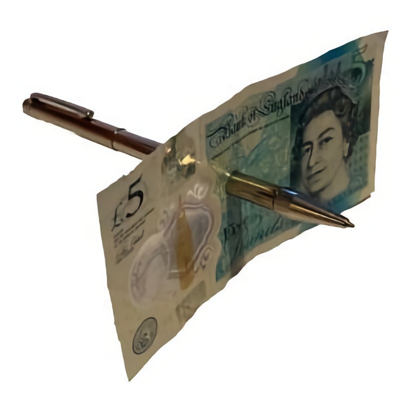 Pen Through Bank Note Deluxe