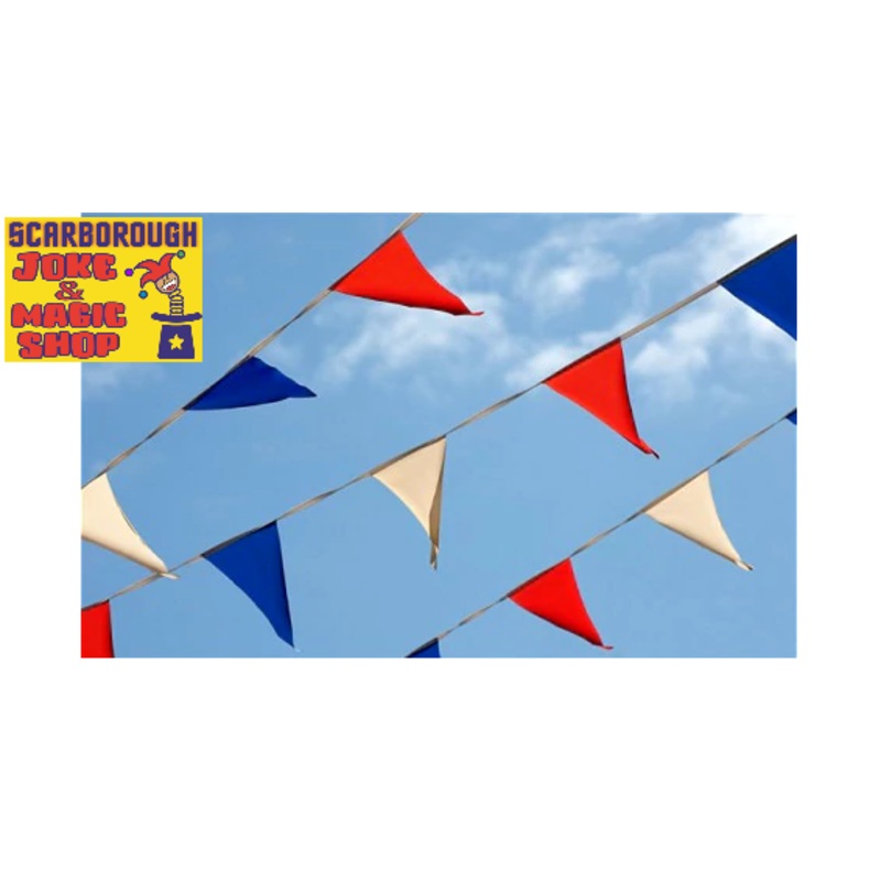 Red/White/Blue Bunting String of Coloured Flags