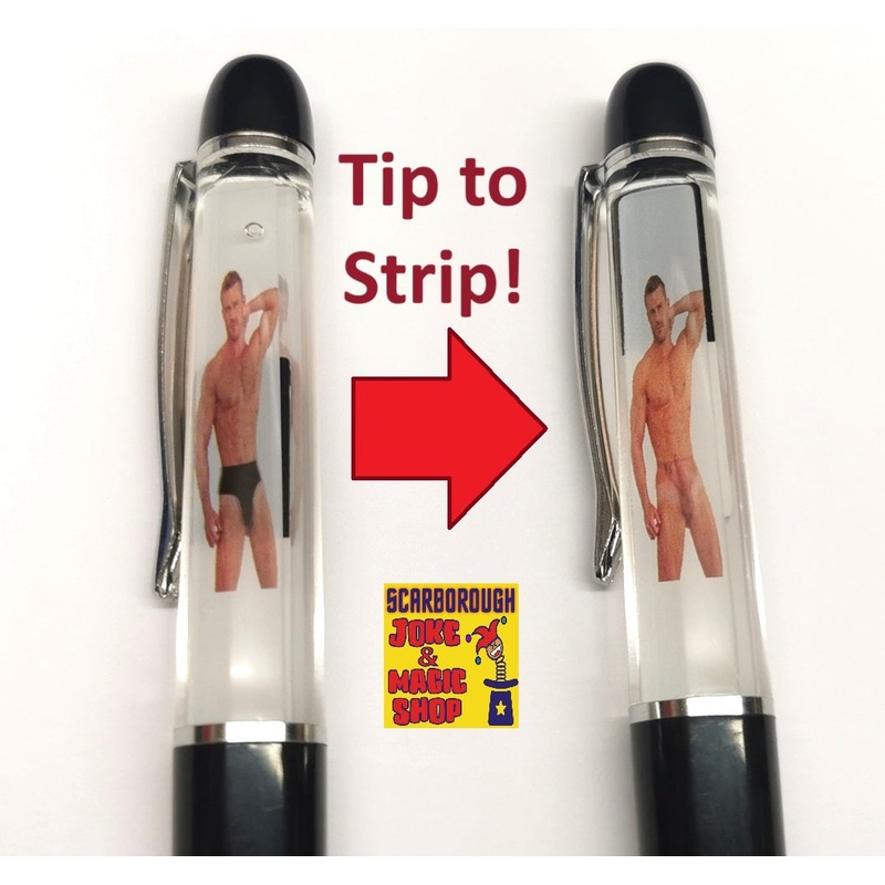 Tip & Strip Pen Nude striping Man Male Model