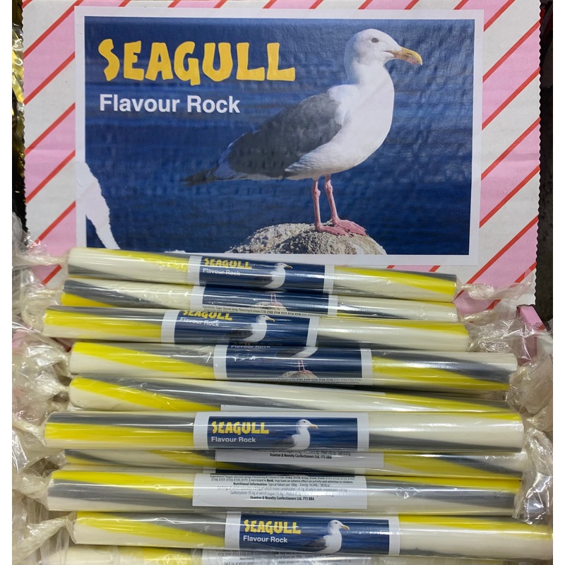 Seagull Flavour Rock|Single Stick of Rock (60p)|Pack of 4 Sticks (2.00)