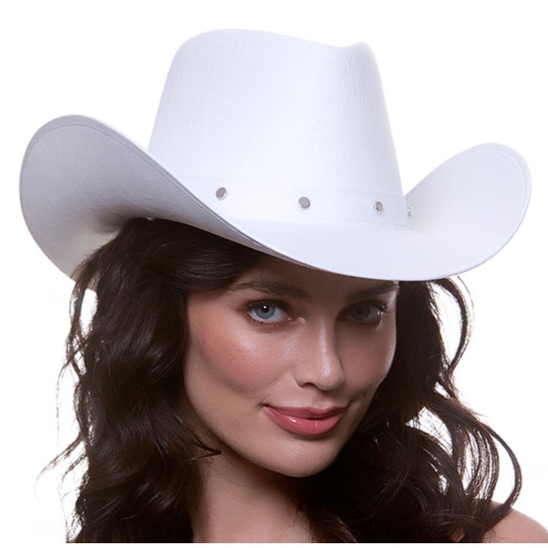 Texan Cowboy Hat - White