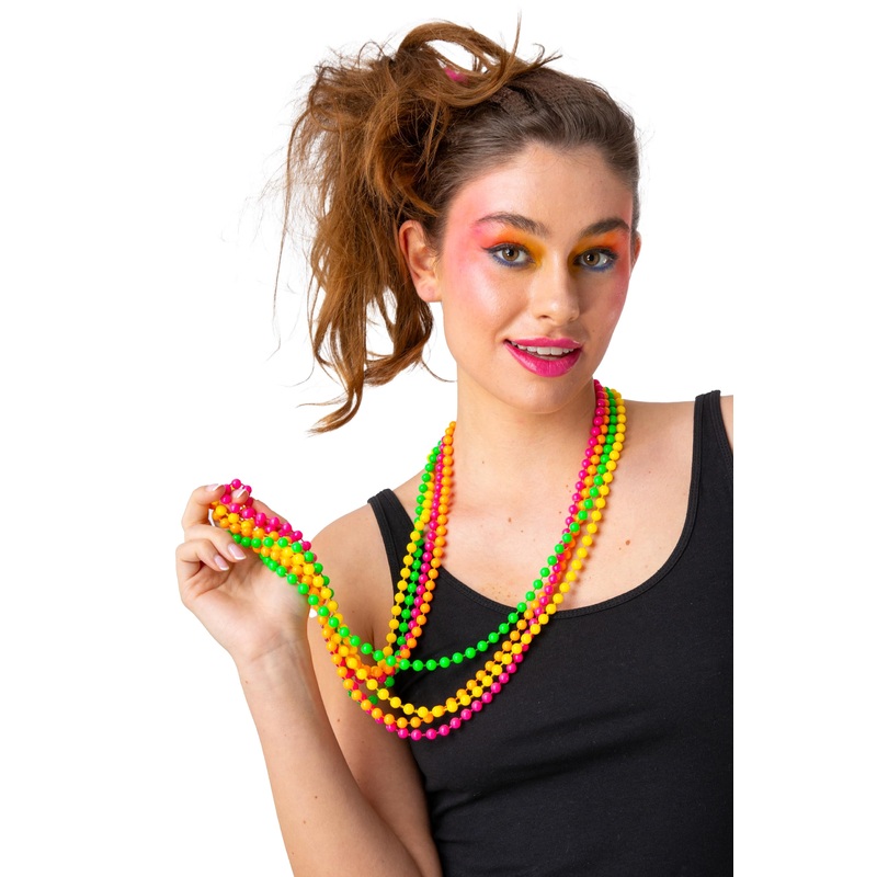 80s Neon Beads Necklace