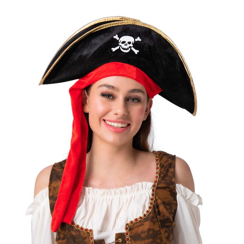Pirate Hat with Skull & Crossbones