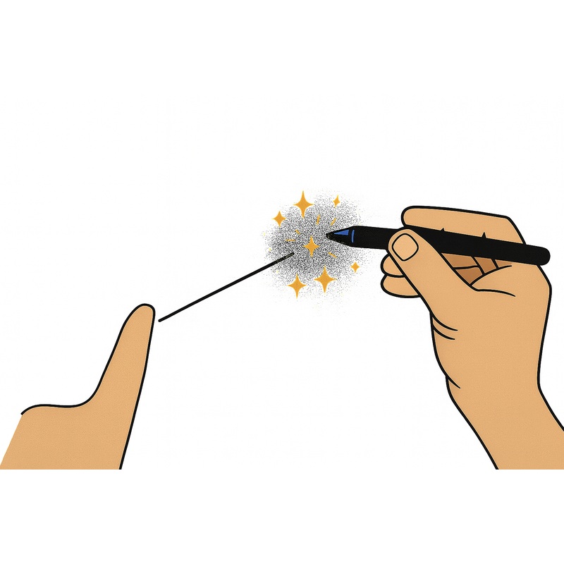 Vanishing Pen Mark