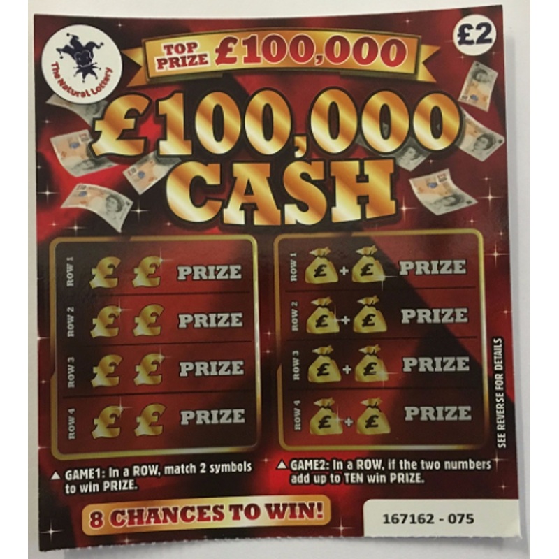 Joke Lottery Ticket Scratch Cards
