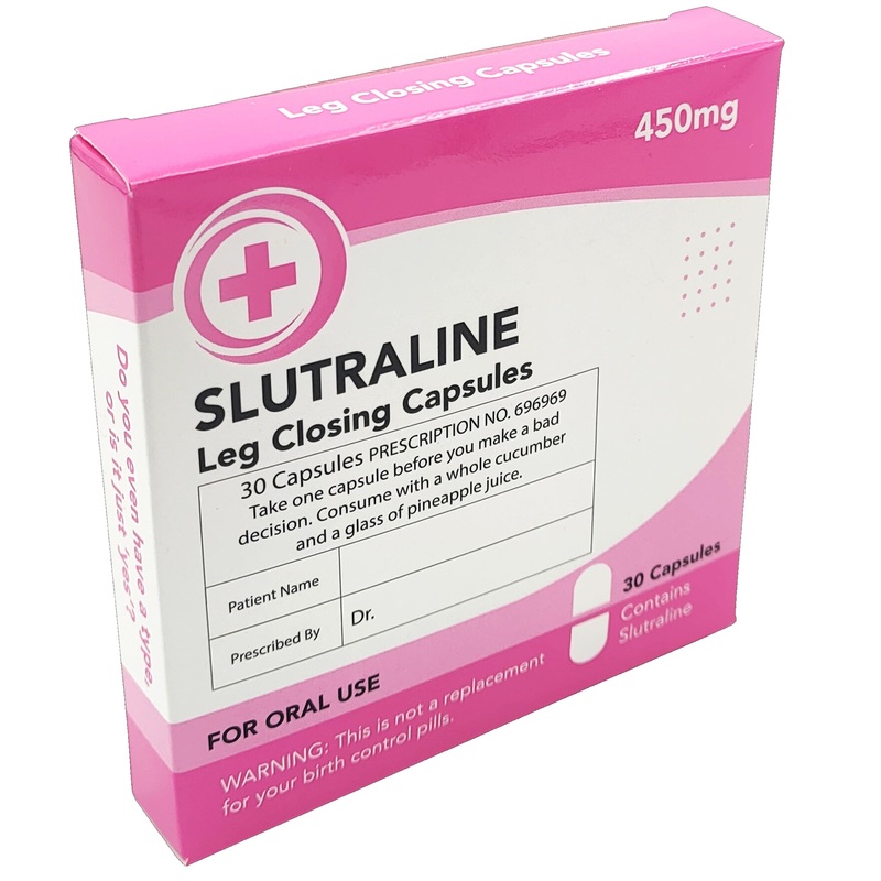 Slutraline Leg Closing Capsules - Joke Medication Mints