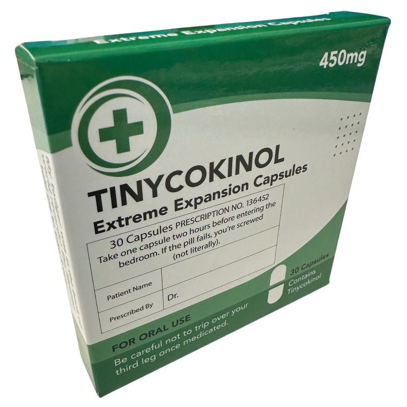Tinycokinol Extreme Expansion Capsules - Joke Medication Mints