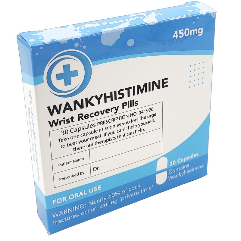 Wankyhistamine Wrist Recovery Pills - Joke Medication Mints