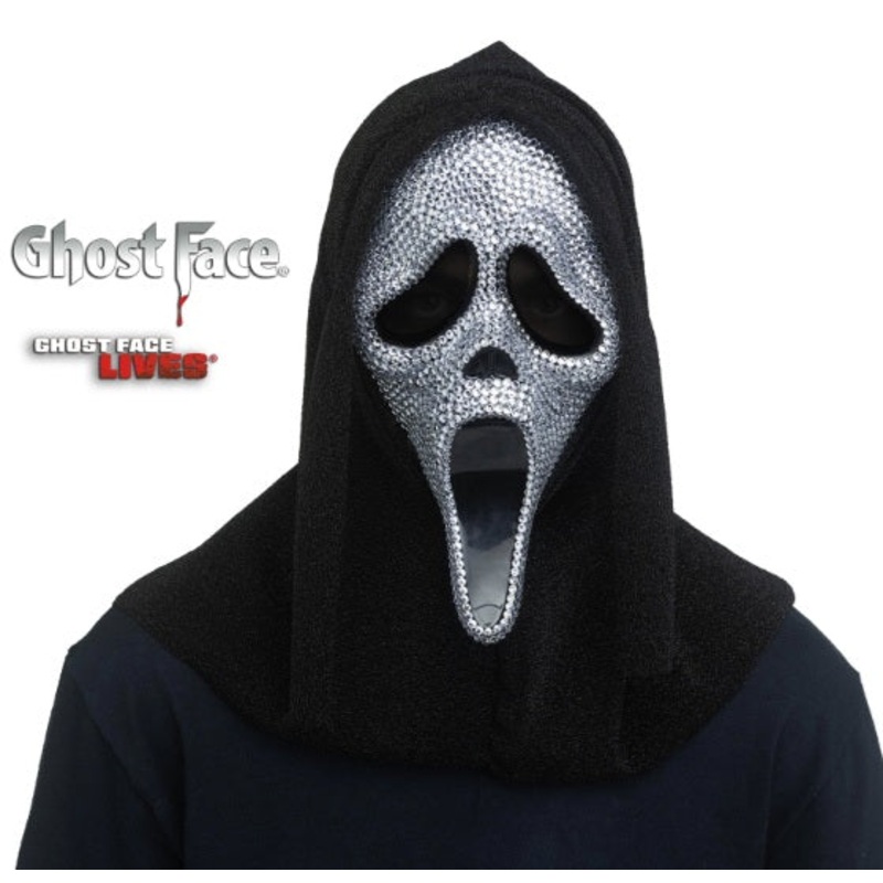 Bling Diamante Ghost Face Scream Mask