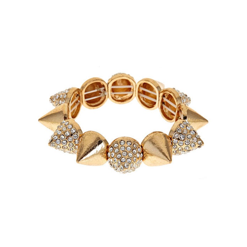 Back At It Rhinestone Spike Bracelet