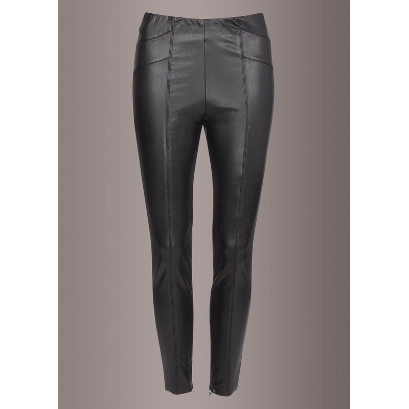 Black Faux Leather Leggings Skinny Fit Pants
