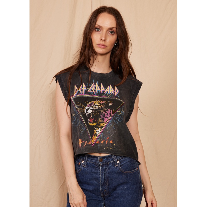 Def Leppard Hysteria Tank|Vintage Black|XS|S|M|L|XL