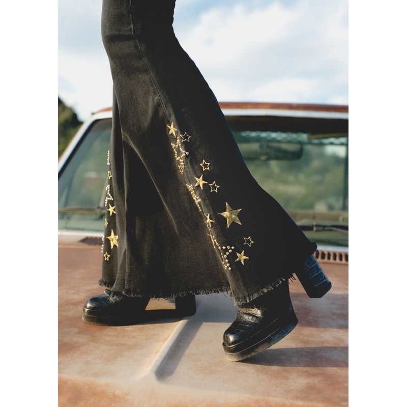 Get it on Star Flared Bell Bottoms