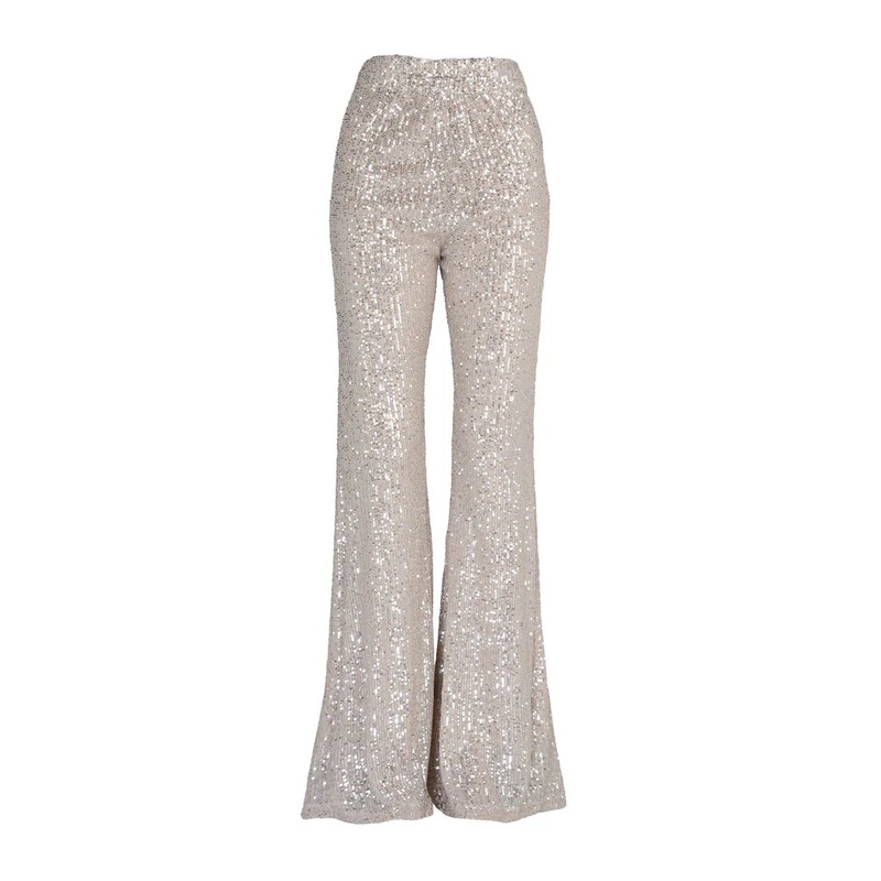 Shine On Sequin Glitter Flare Pants