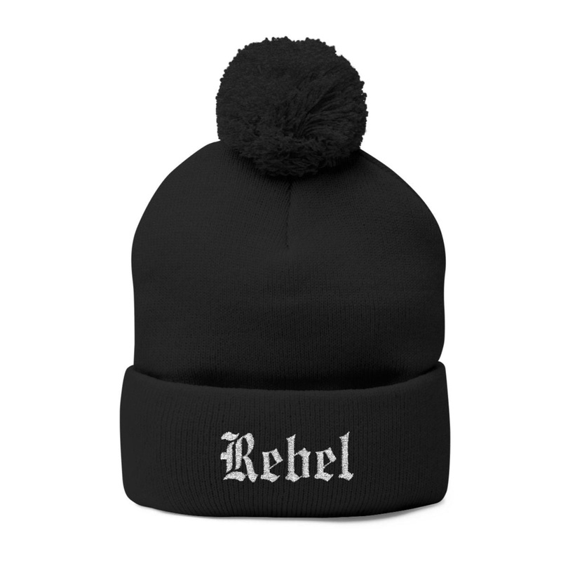 Rebel Knit Beanie with Pom Pom